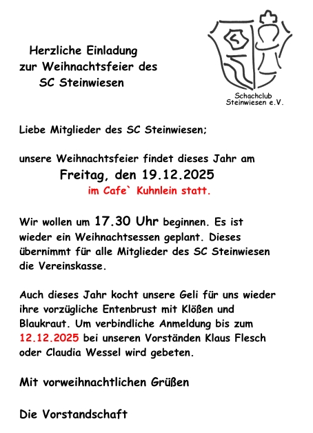 Weihnachtsfeier-Einladung